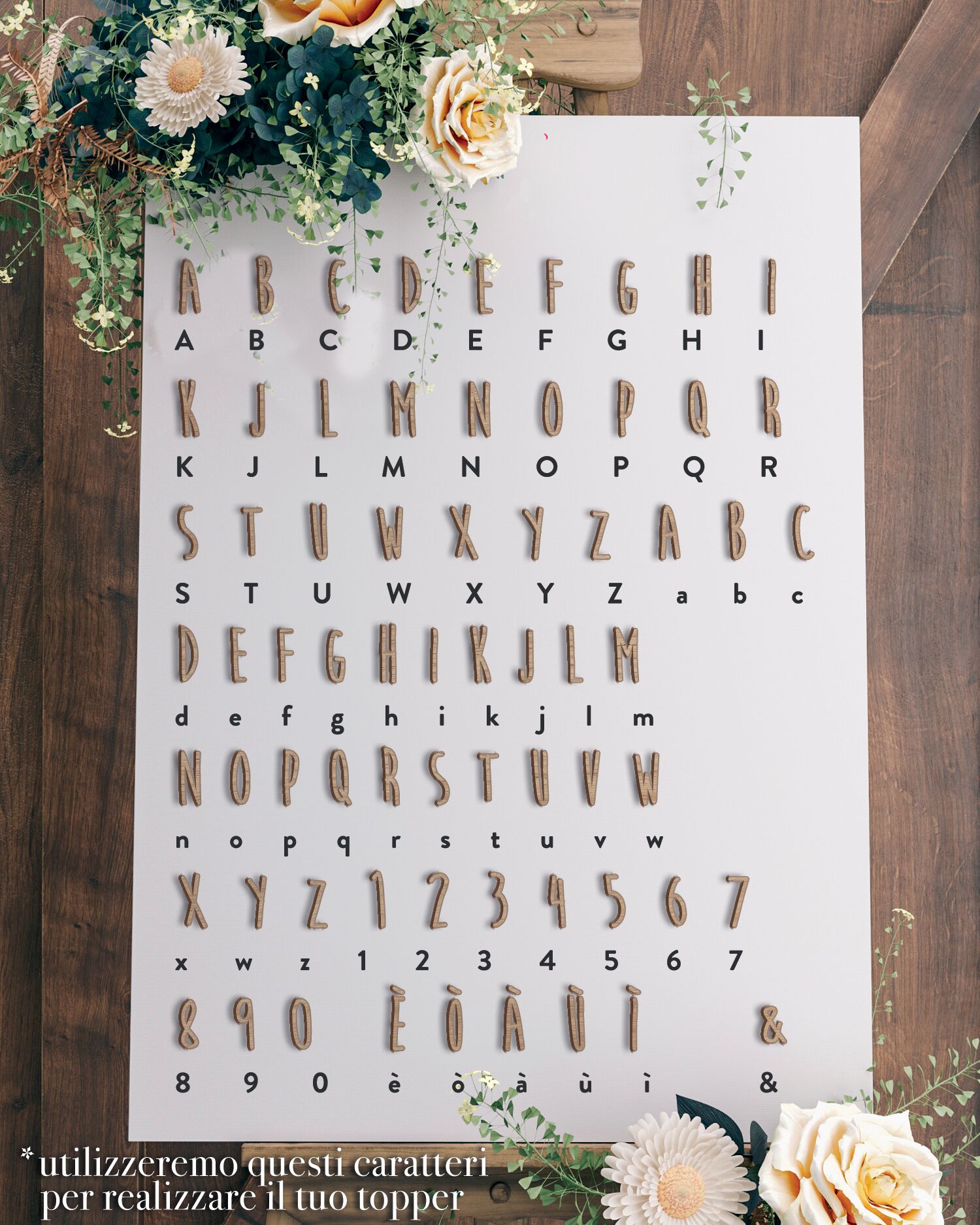 Caratteri Cake Toppers Legenda Moon Flower