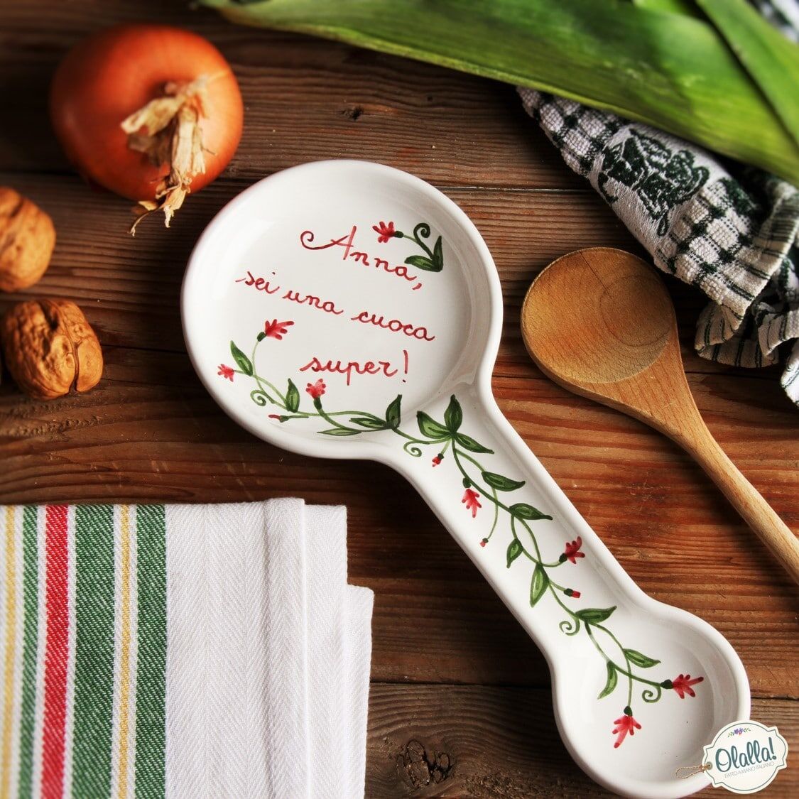 Poggiamestoli Ceramica Personalizzato 3