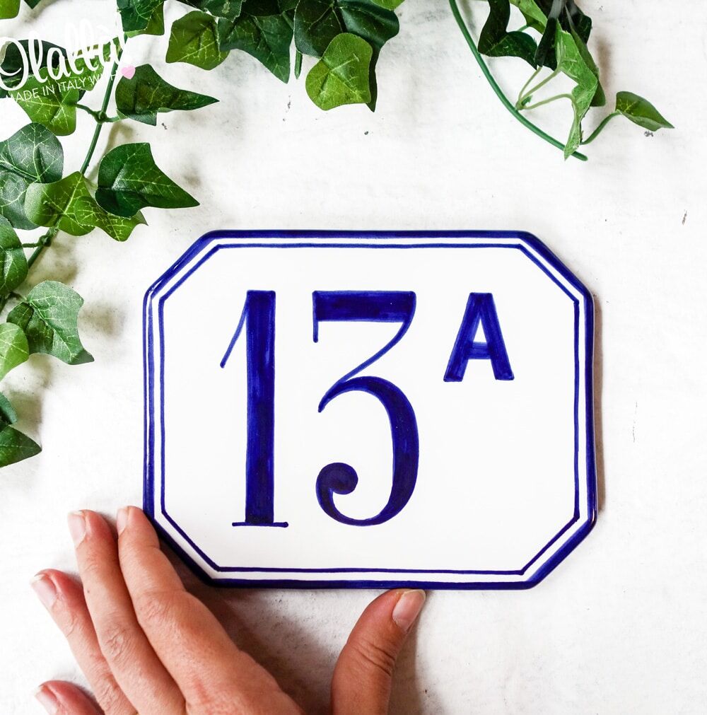 numero-civico-ottagonale-semplice