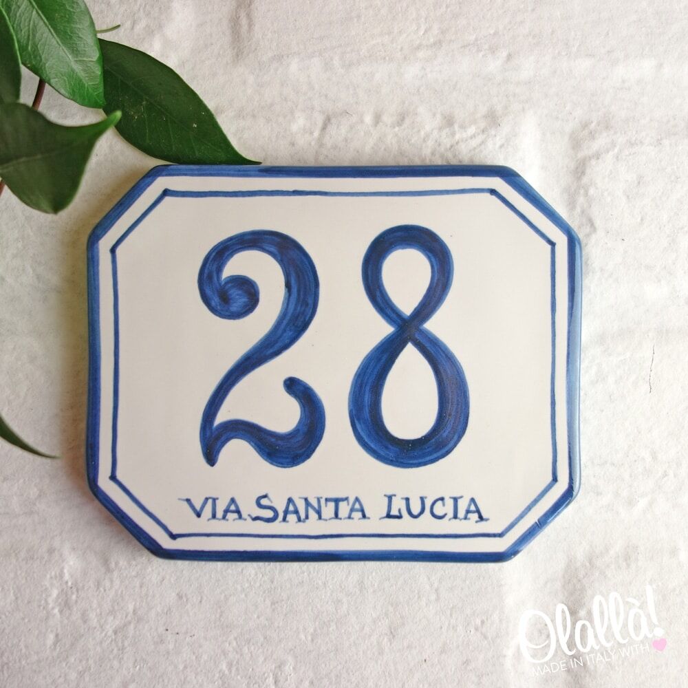numero-civico-ottagonale-ceramica-semplice