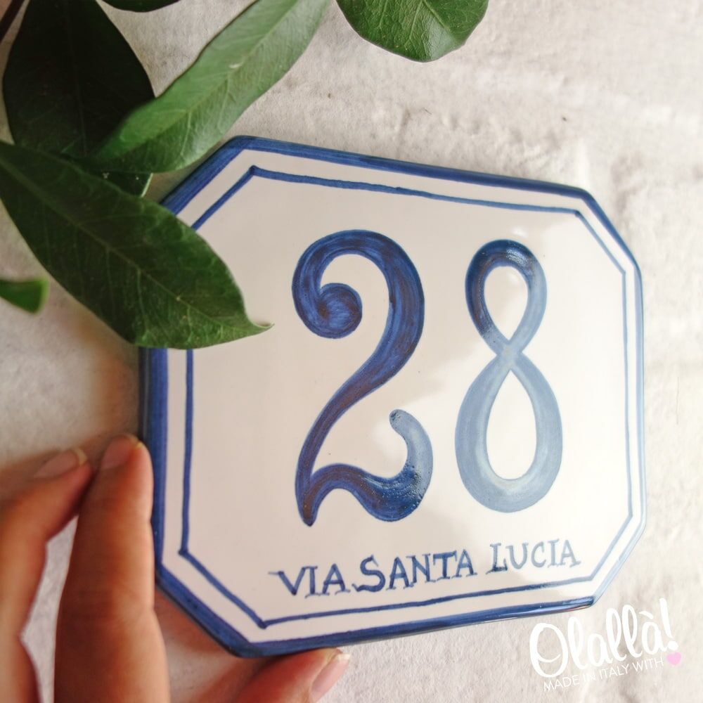 numero-civico-ottagonale-ceramica-semplice