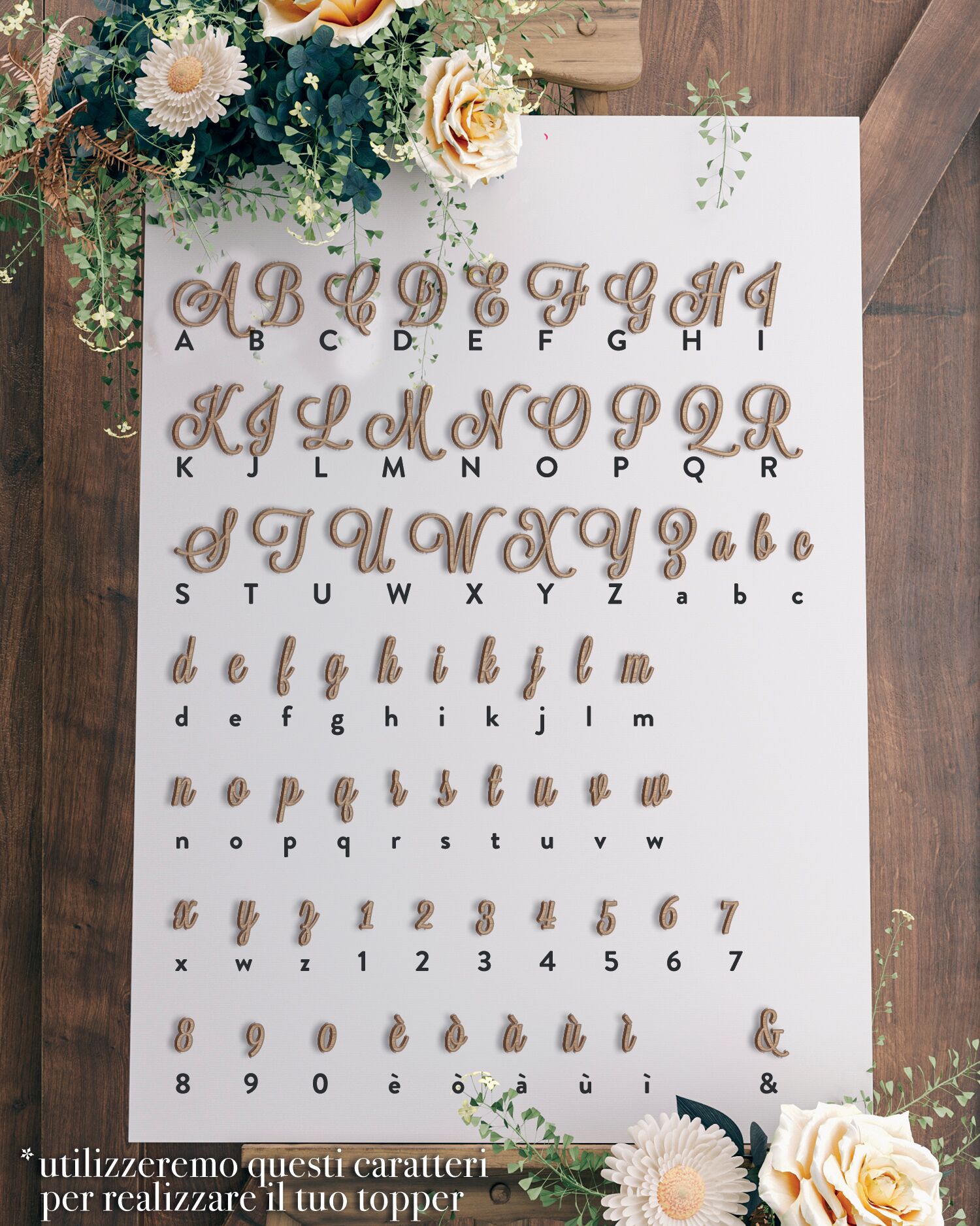 Caratteri Cake Toppers Legenda Lavanderia