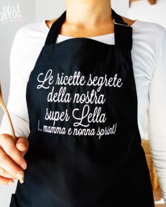 Grembiule Personalizzato Ricamato Regalo Mamma