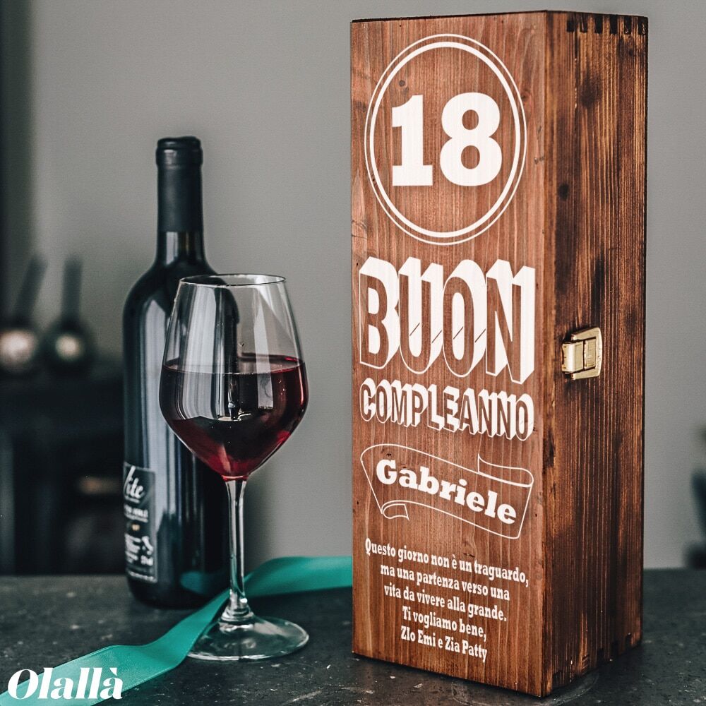 Cassettina Regalo Personalizzata Buon Compleanno Anni Sabbia Scura 1