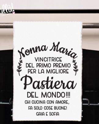 Strofinaccio Cucina Personalizzato Nonna MIGLIORE2