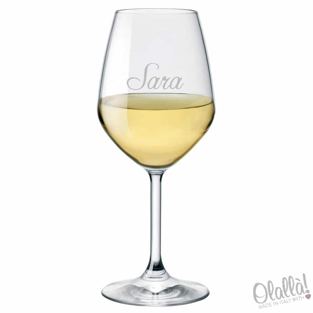 Calice Personalizzato Nome Corsivo Elegante1