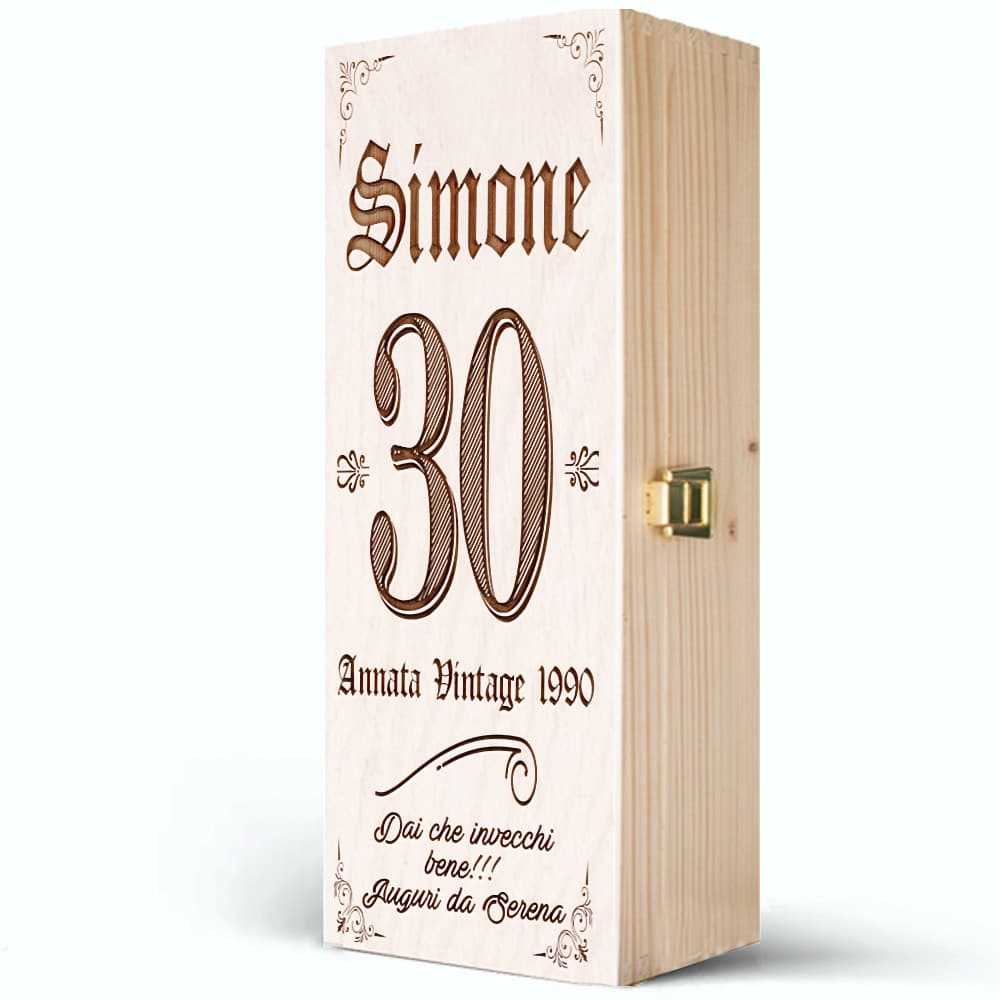 Cassettina Personalizzata Compleanno Vintage Incisa532