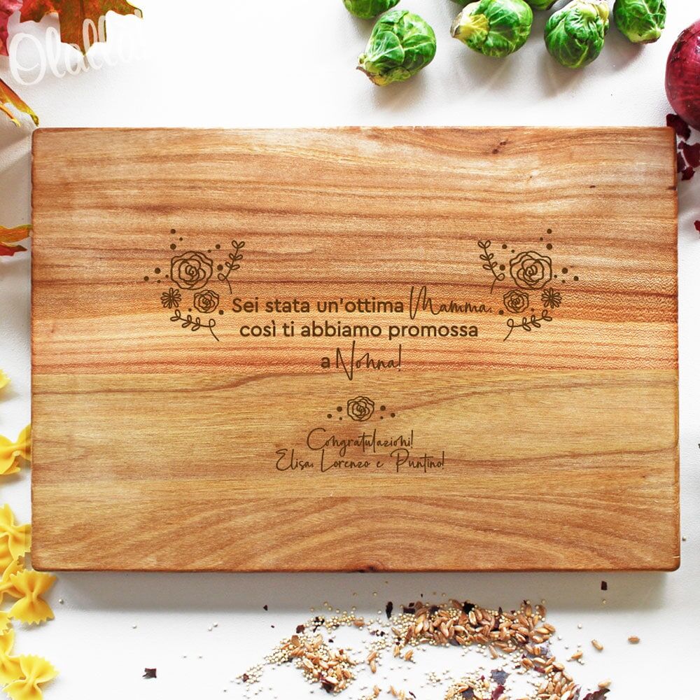Tagliere Personalizzato Ricette Mamma Nonna