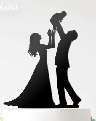 Cake Topper Sposi Sagome Coppia Neonato