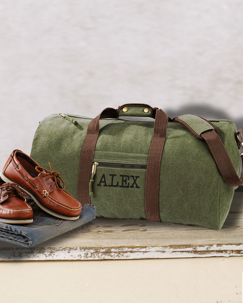 BORSONE Vintage Personalizzato Nome Uomo Viaggio