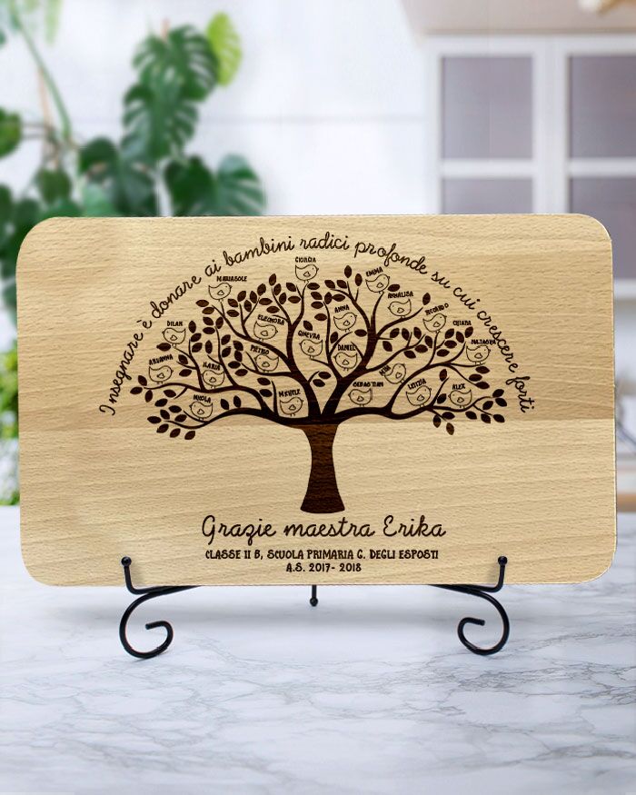 Tagliere Personalizzato Regalo Maestra