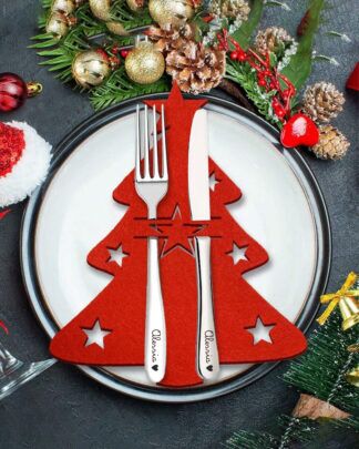 Posate Servizio Acciaio Personalizzato Made Italy Nome Natale