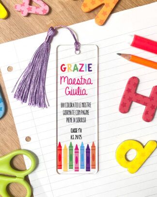 Segnalibro Personalizzato Per Maestra