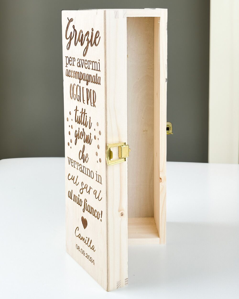 Cassettina Personalizzata Vino Regalo Padrino Madrina Battesimo Comunione05