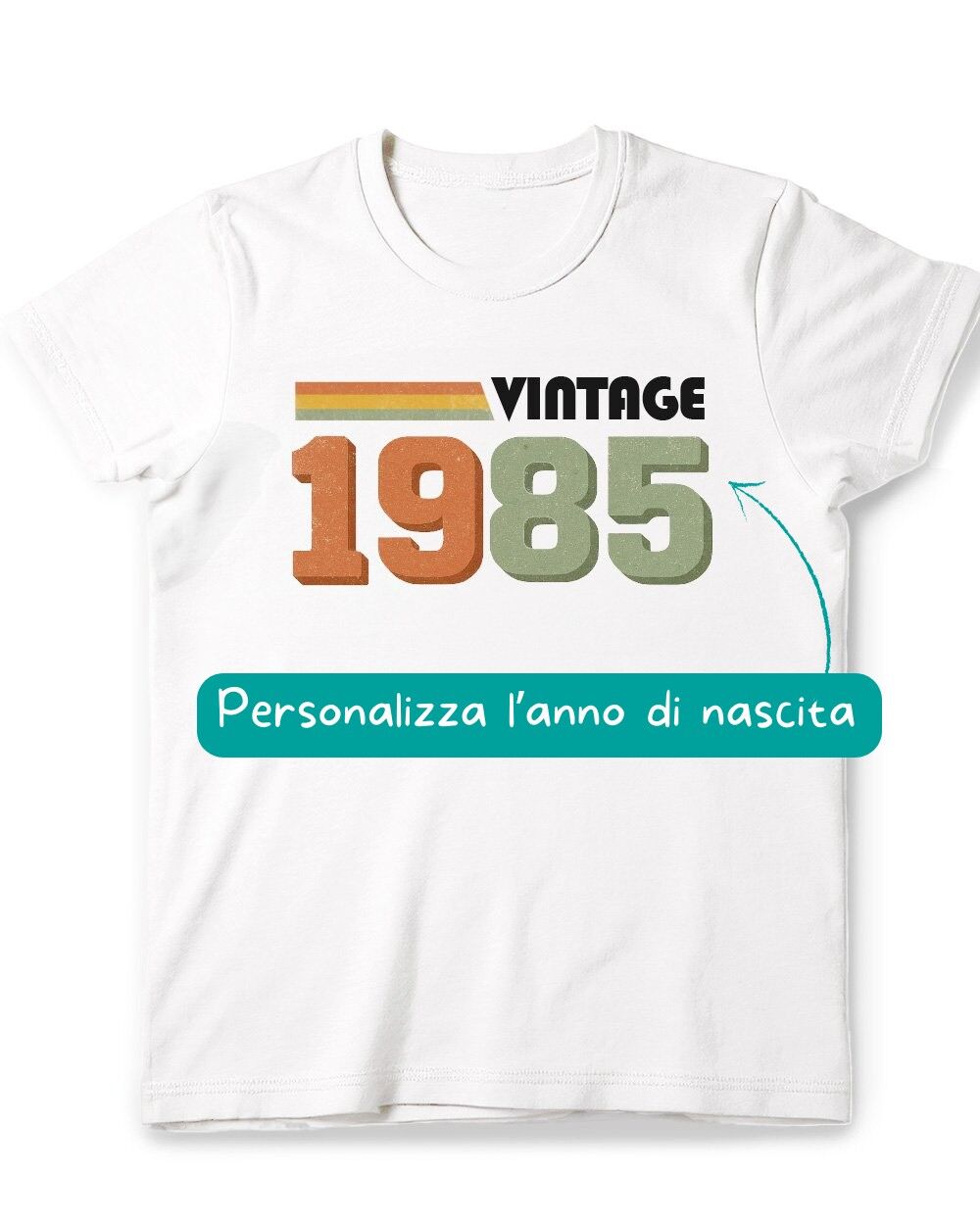 T Shirt Vintage Personalizzazione Donna