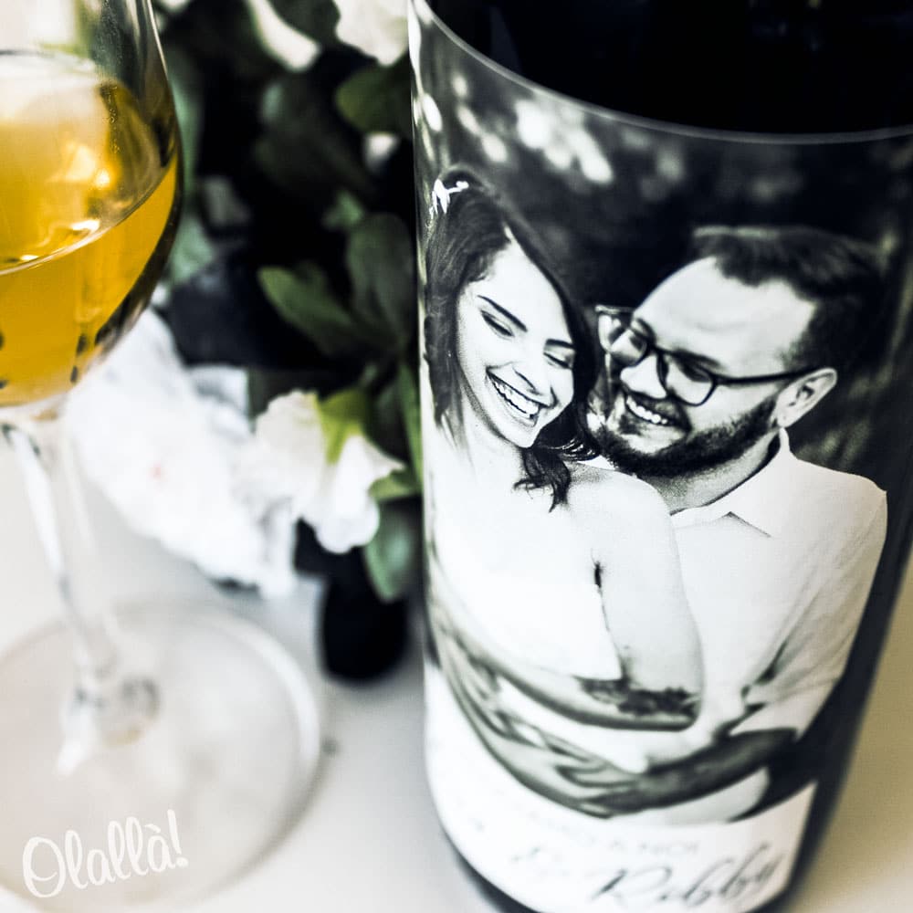 Bottiglia Personalizzata con Foto - Idea Regalo Anniversario di Matrimonio - immagine 4