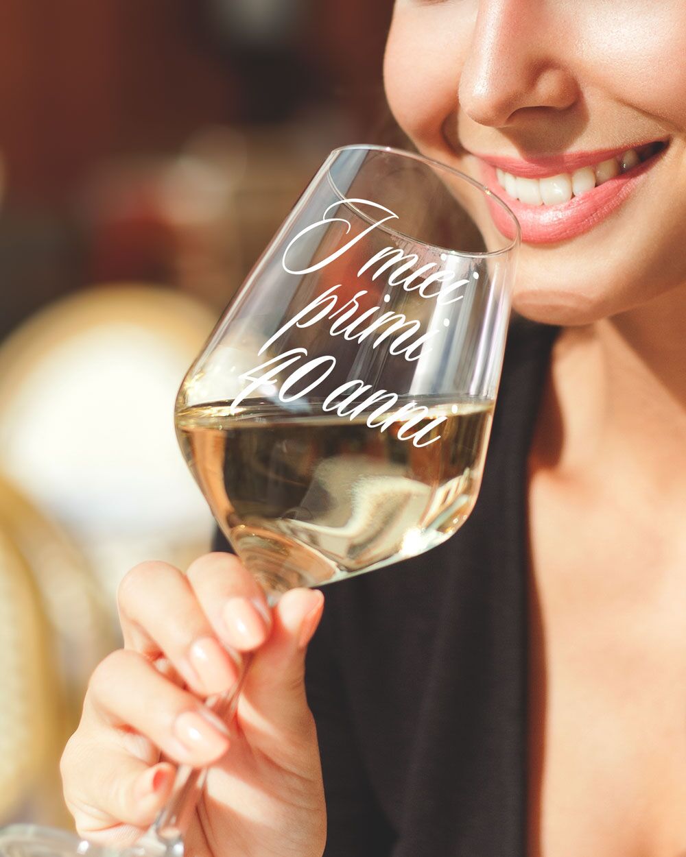 Calice Personalizzato con Frase e Anni - Idea Regalo Compleanno