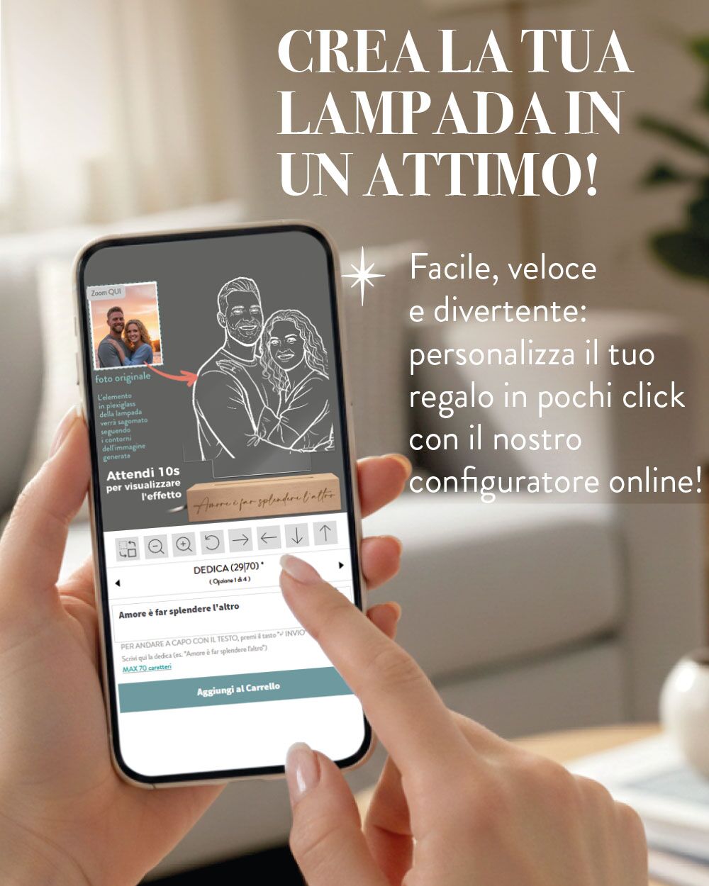 Lampada-led-illustrazione-lineart-regalo-san-valentino-anniversario