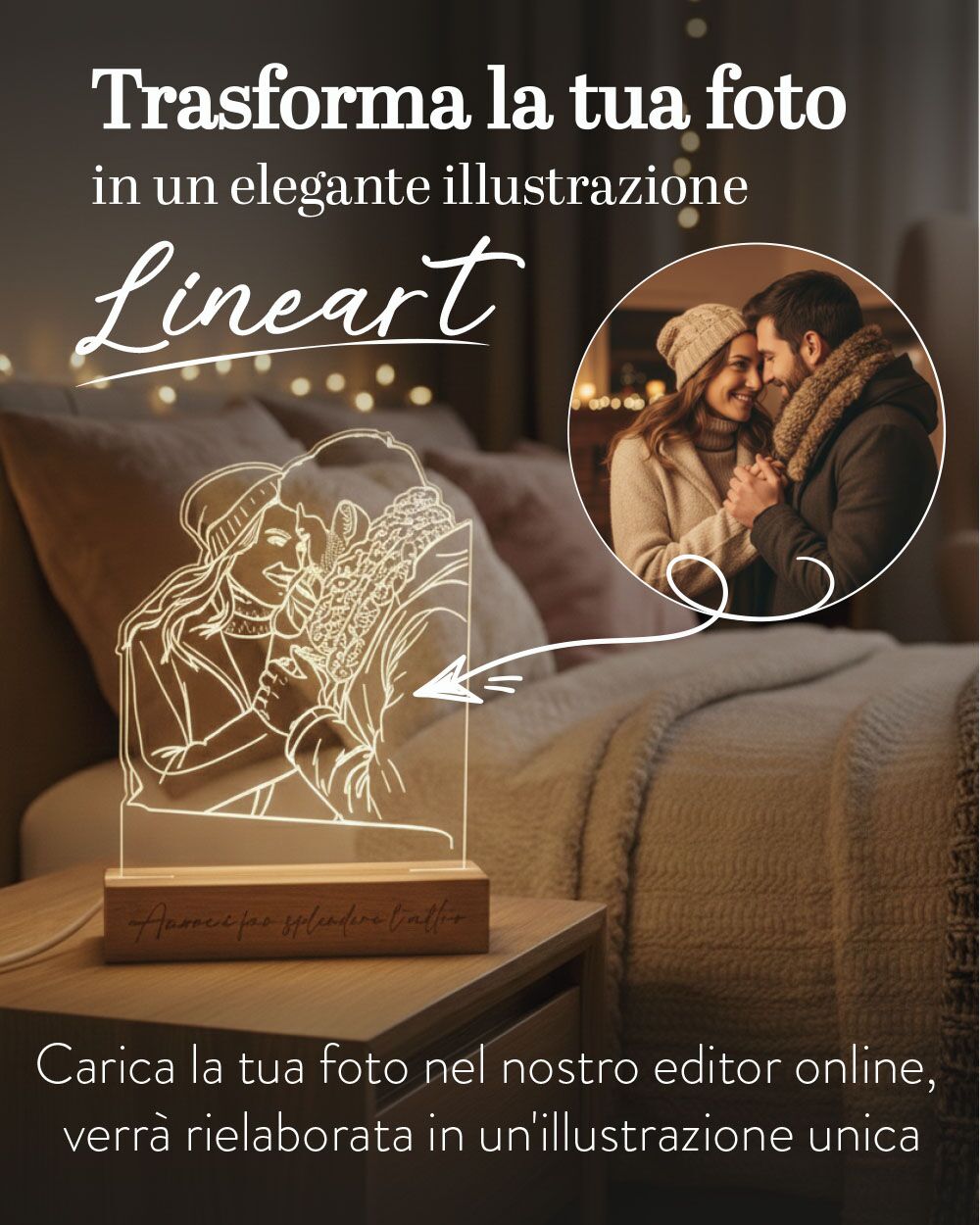 Lampada-led-illustrazione-lineart-regalo-san-valentino-anniversario