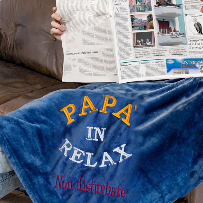 Coperta Papa In Relax Non Disturbare