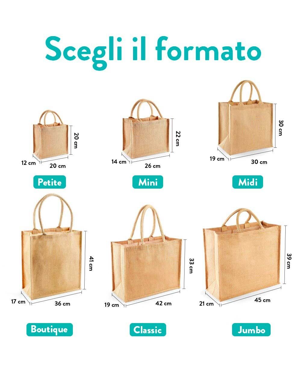 Set di 5 Borsette in Juta Personalizzate con Nome e Iniziale – Idea Regalo per Addio al Nubilato, per la Sposa e le Amiche della Sposa - immagine 5