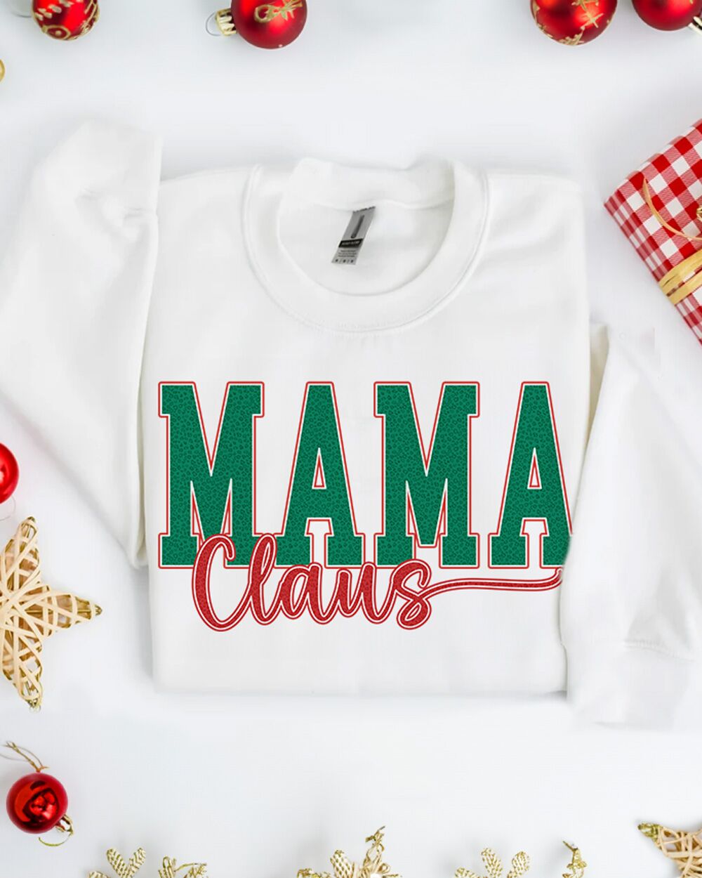 Felpa Natalizia "Mama Claus" - Idea Regalo Natale Lei, Mamma - immagine 2