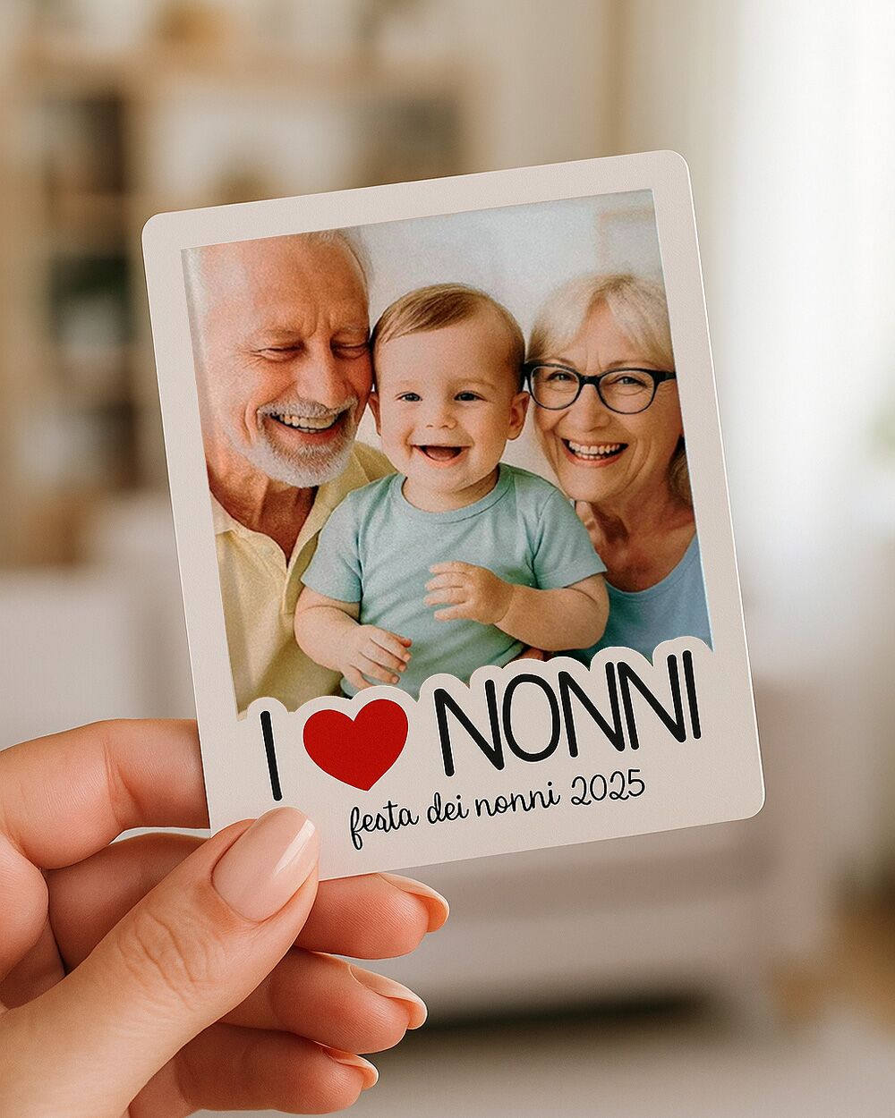 Calamite Magneti Frigo Personalizzate Nonni Foto2