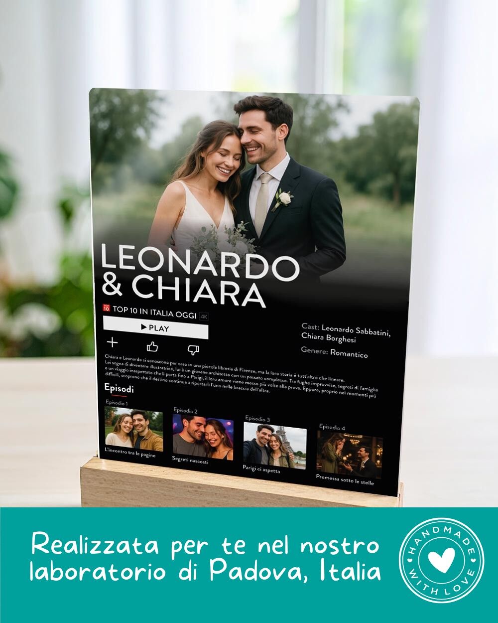 Targhetta Anteprima Serie Tv Idea Regalo Anniversario Coppia 1