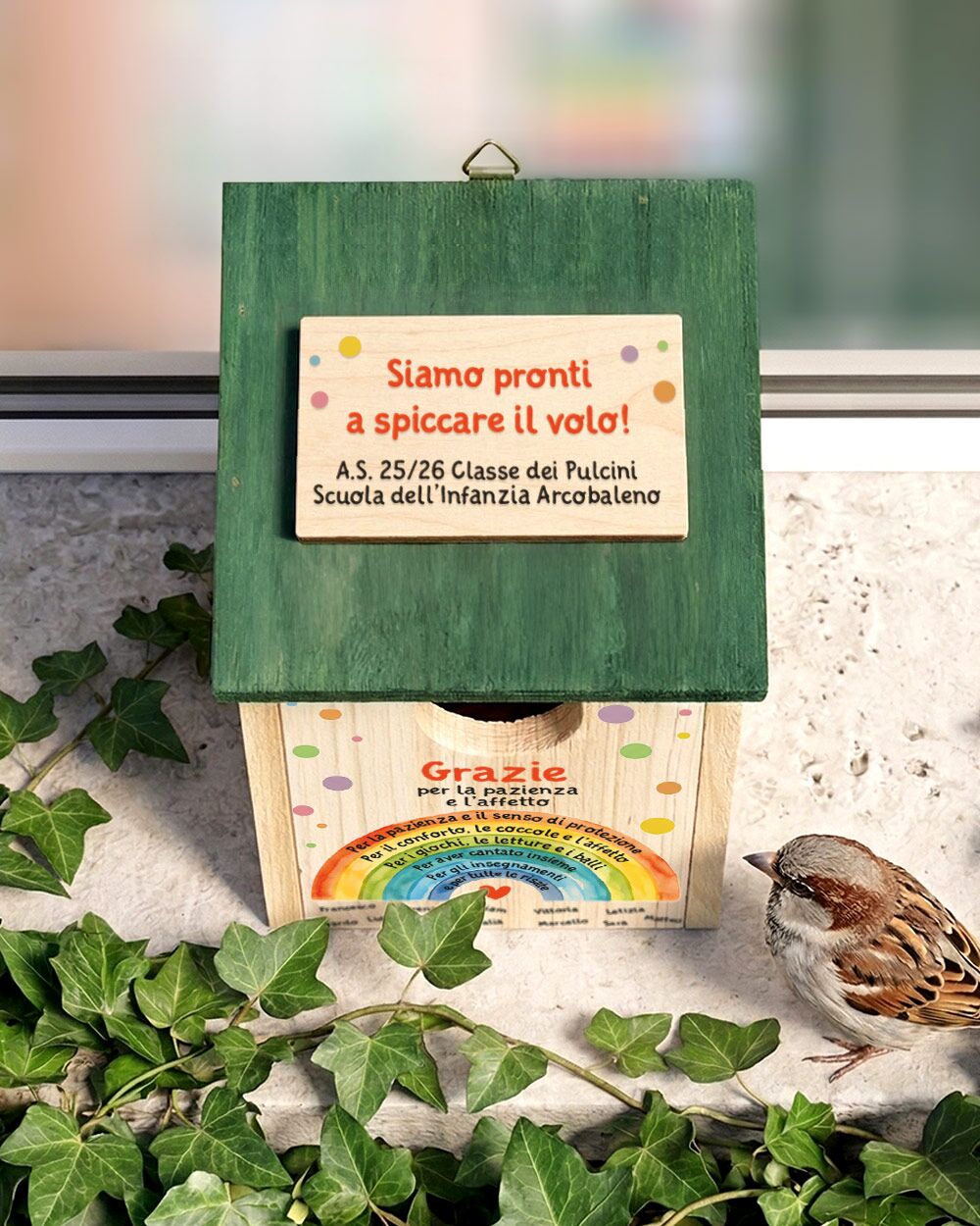 casetta-uccelli-regalo-personalizzato-maestra-scuola-dedica-arcobaleno02