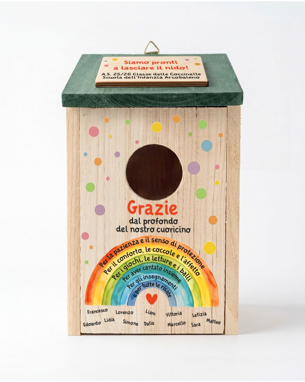 casetta-uccelli-regalo-personalizzato-maestra-scuola-dedica-arcobaleno02