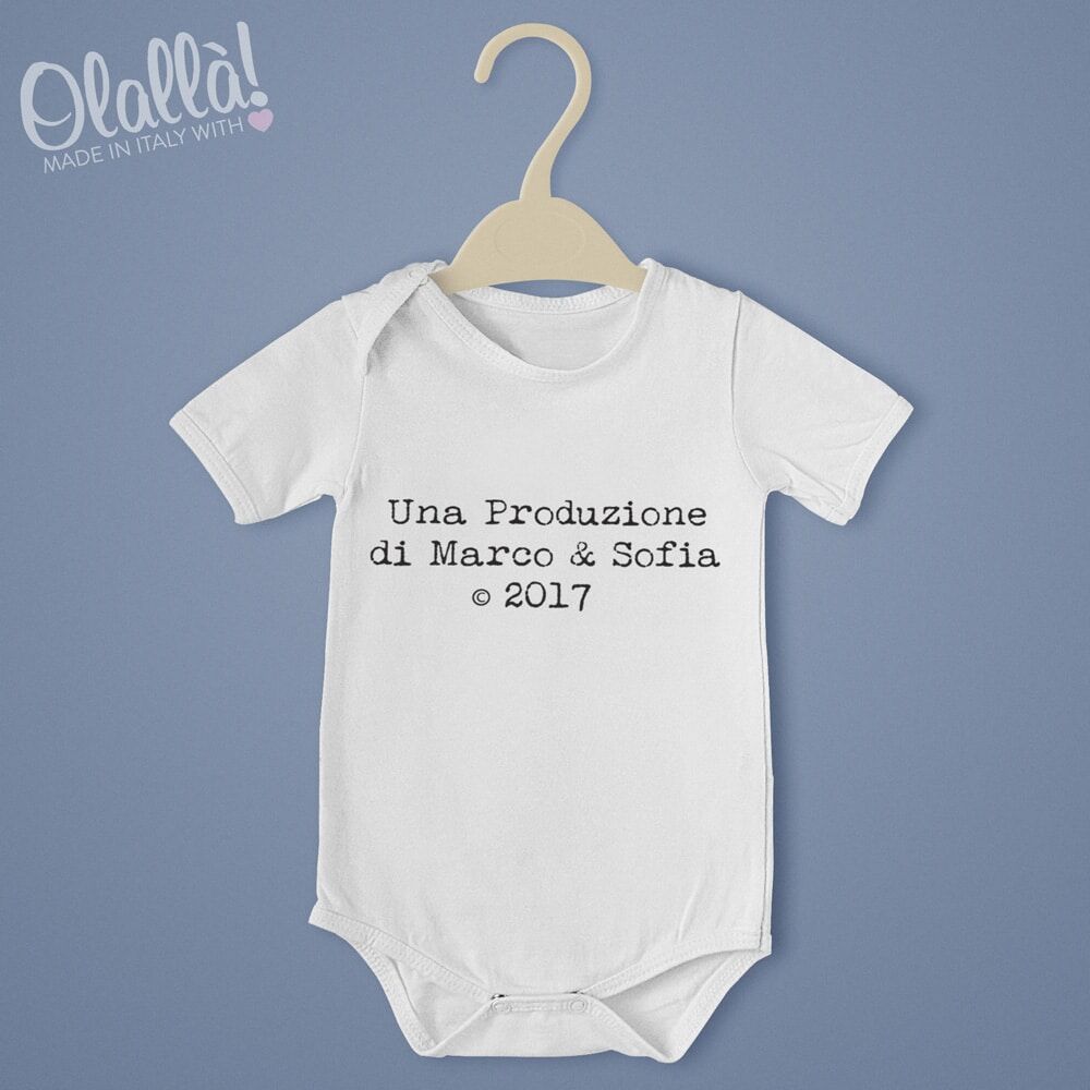 Body Neonato Personalizzato Produzione Di