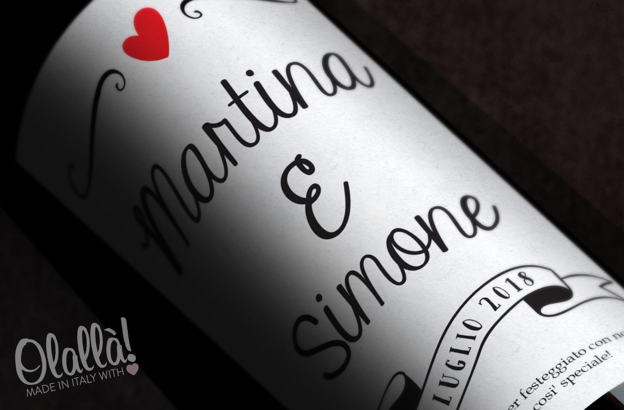 Bottiglia Vino Etichetta Personalizzata Idea Bomboniera Matrimonio2