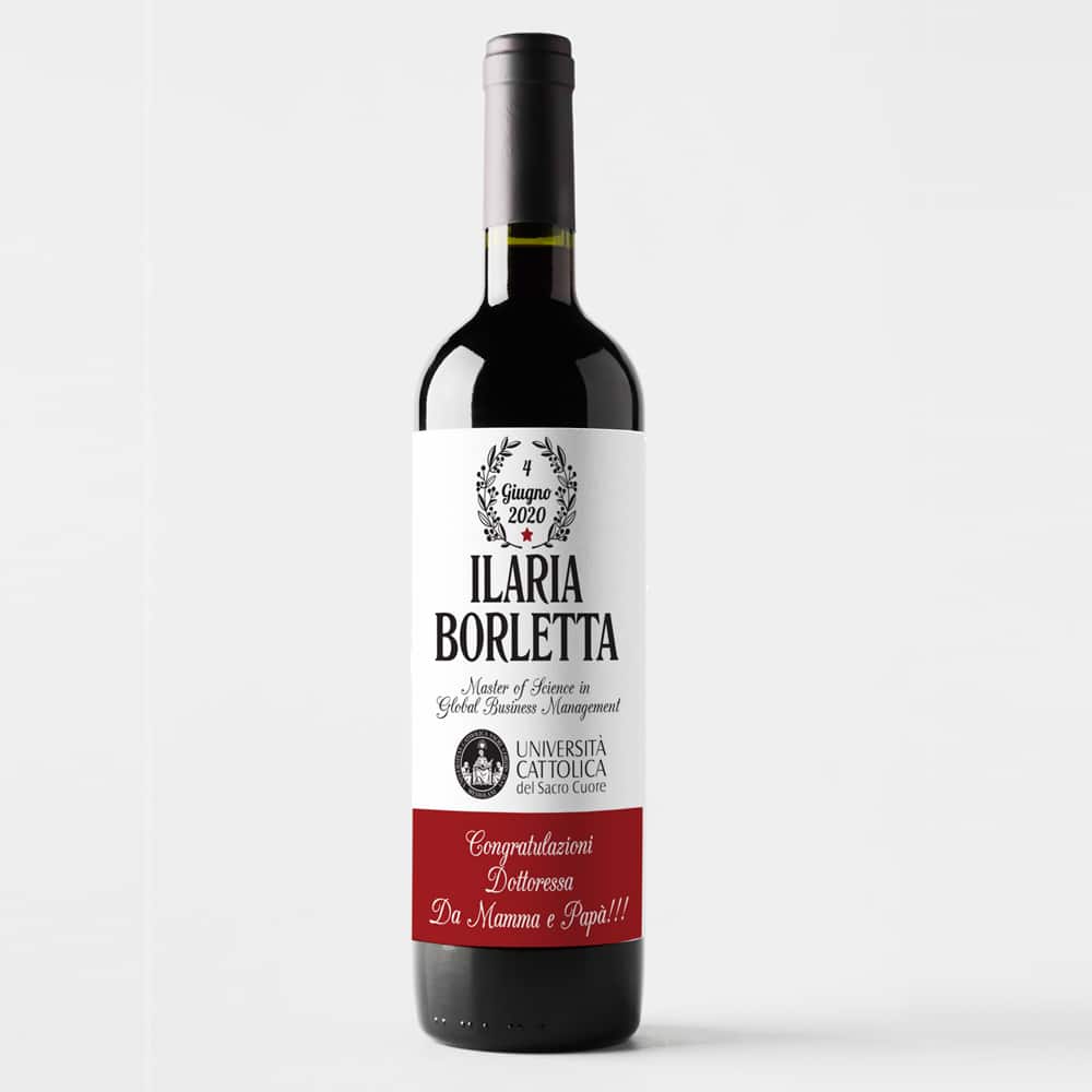 Bottiglia Laurea Laurea Personalizzata Regalo2