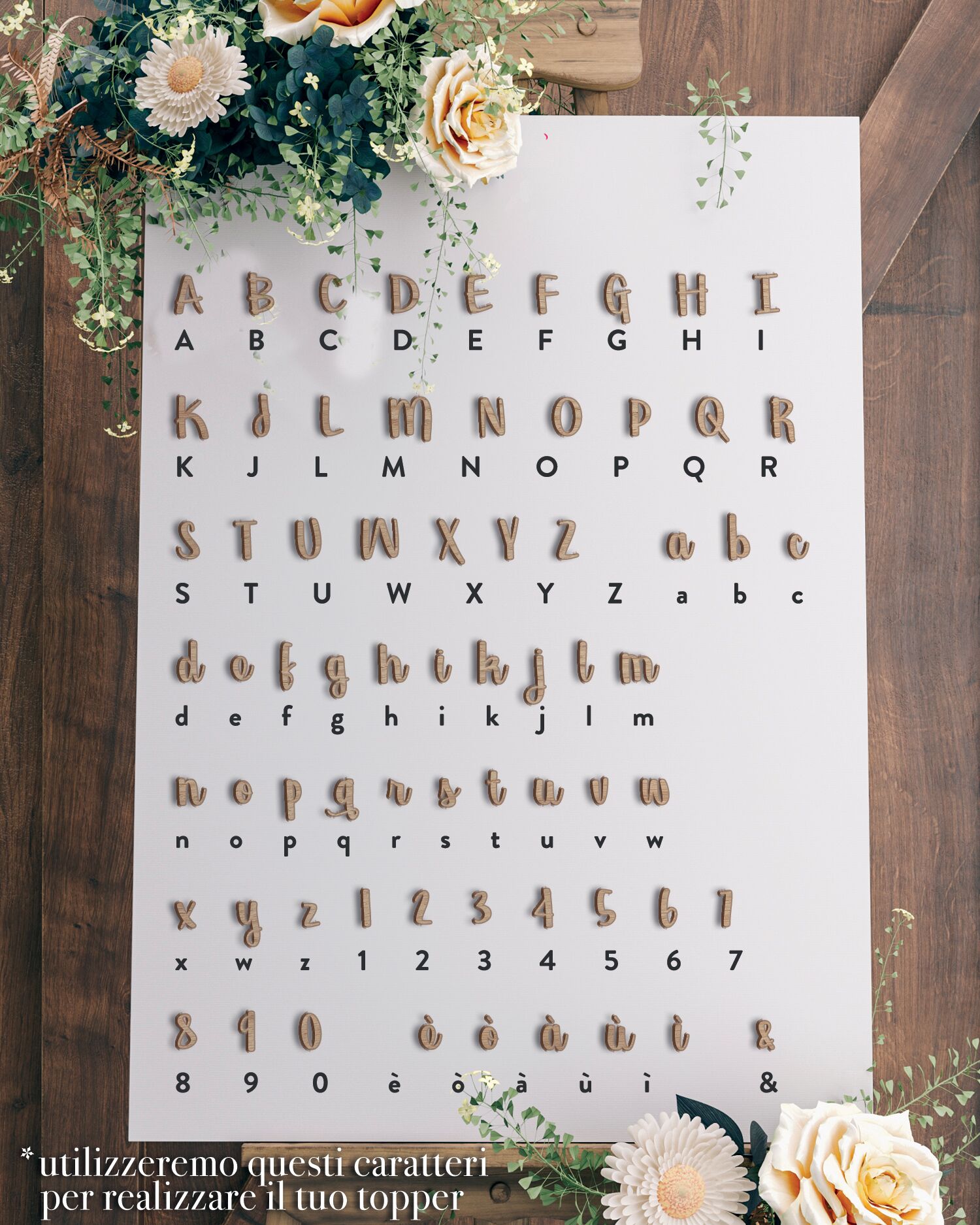 Caratteri Cake Toppers Legenda Georgina