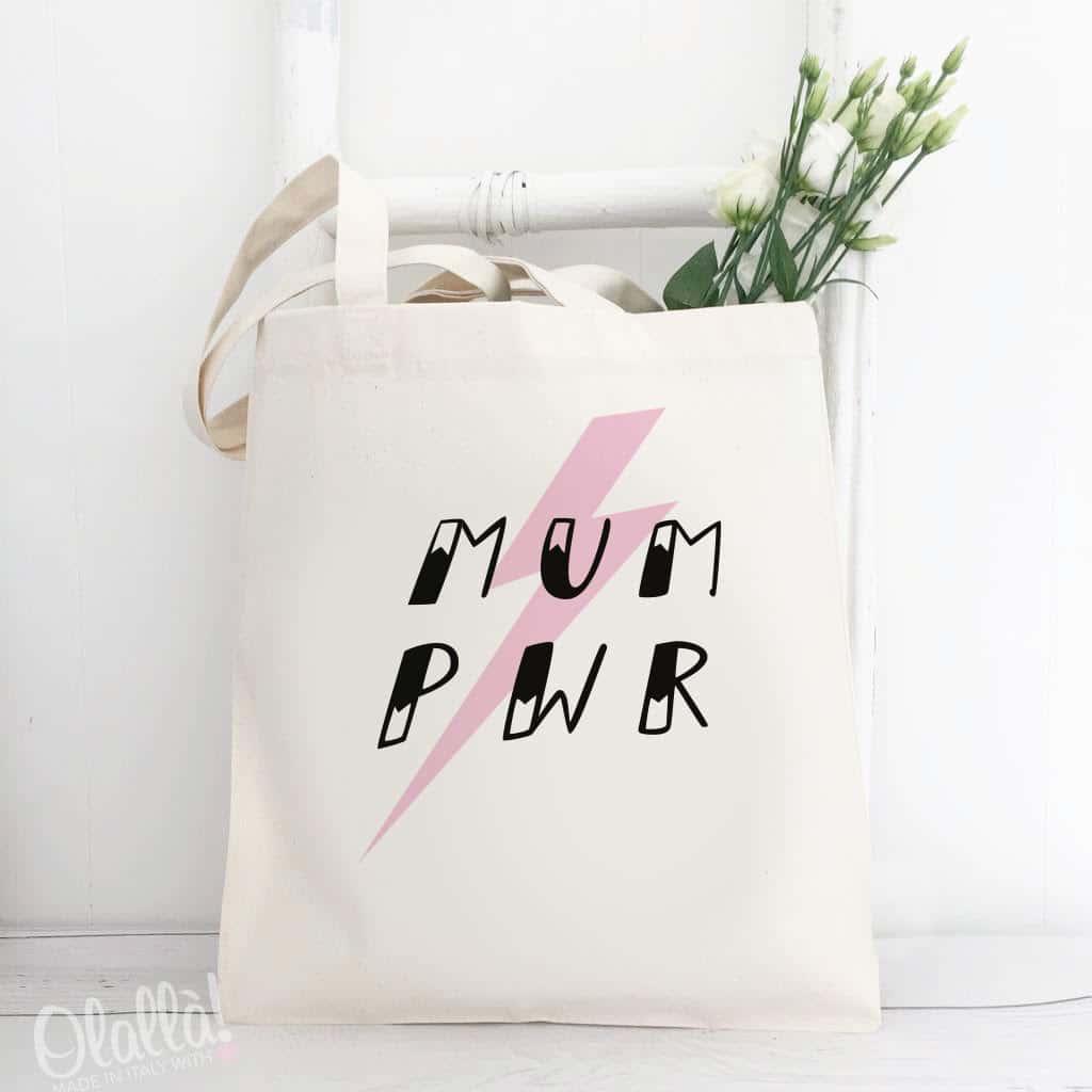 Borsa Shopper Personalizzata Idea Regalo Festa Della Mamma Mum Pwr