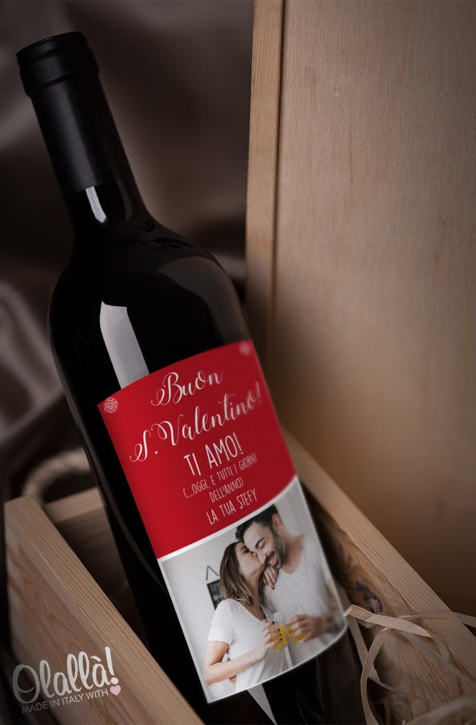 Bottiglia Vino Personalizzata San Valentino 3