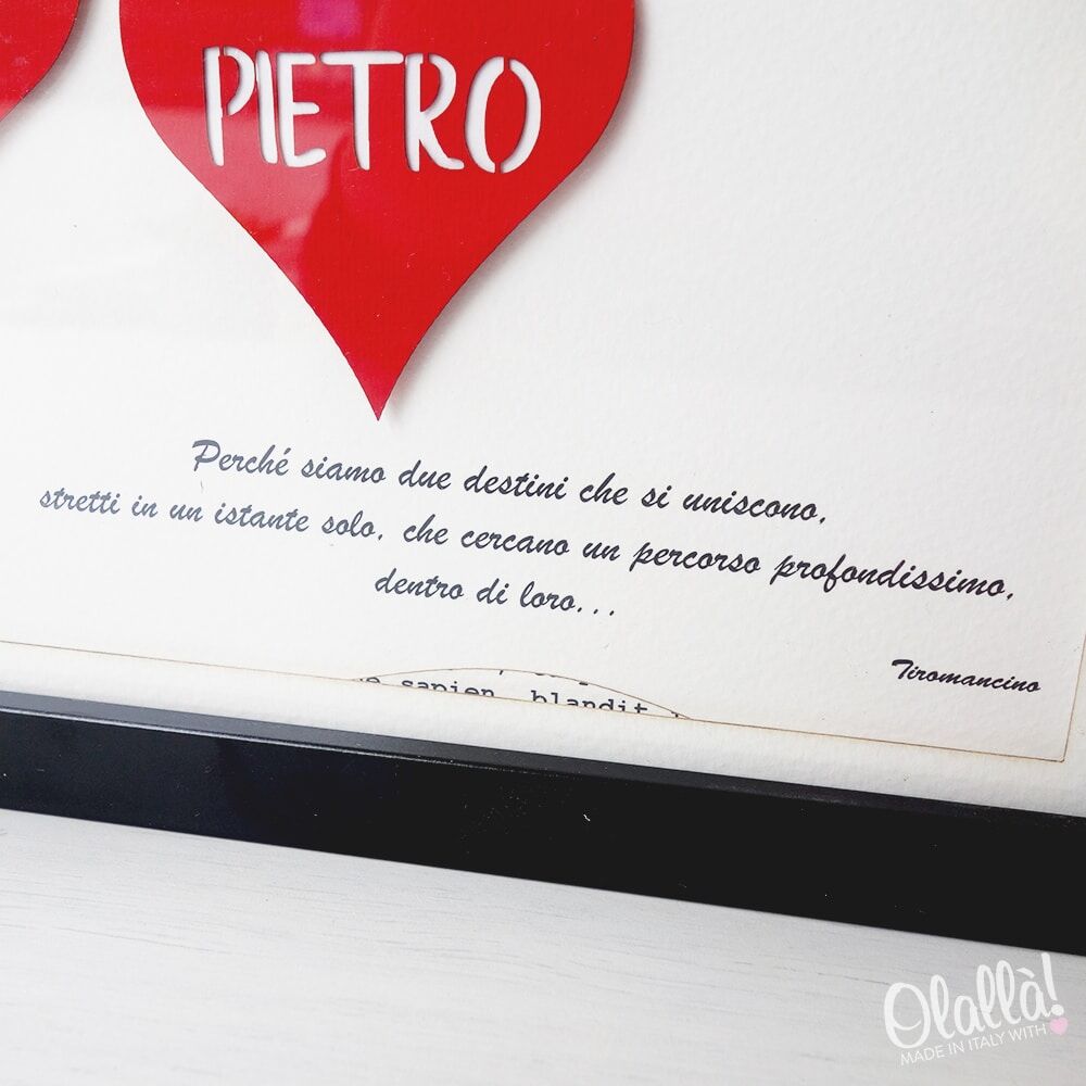 quadro-cuori-carta-personalizzato-coppia-regalo