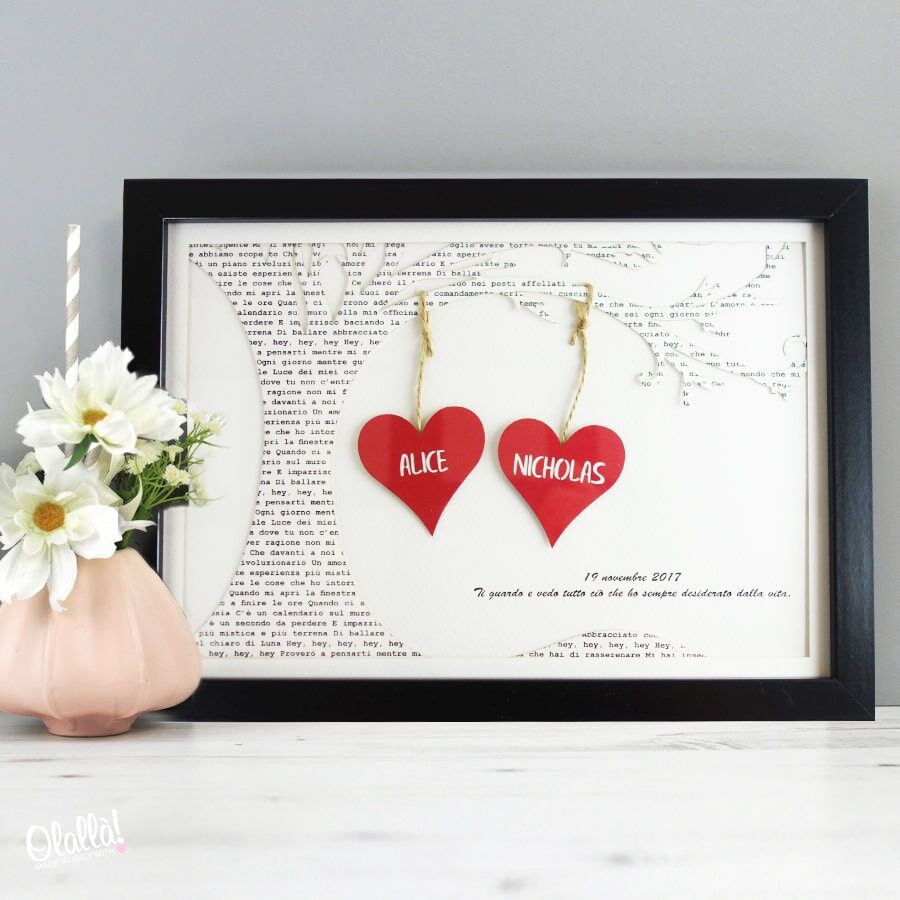 Quadro Stampa Personalizzata Anniversario
