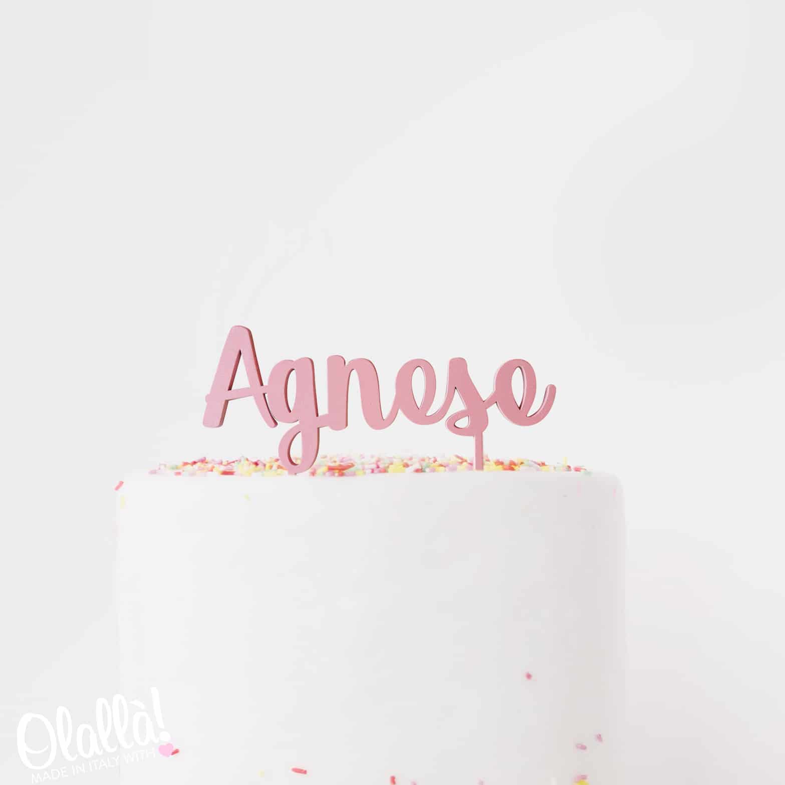 Cake Topper Personalizzato Nome 2