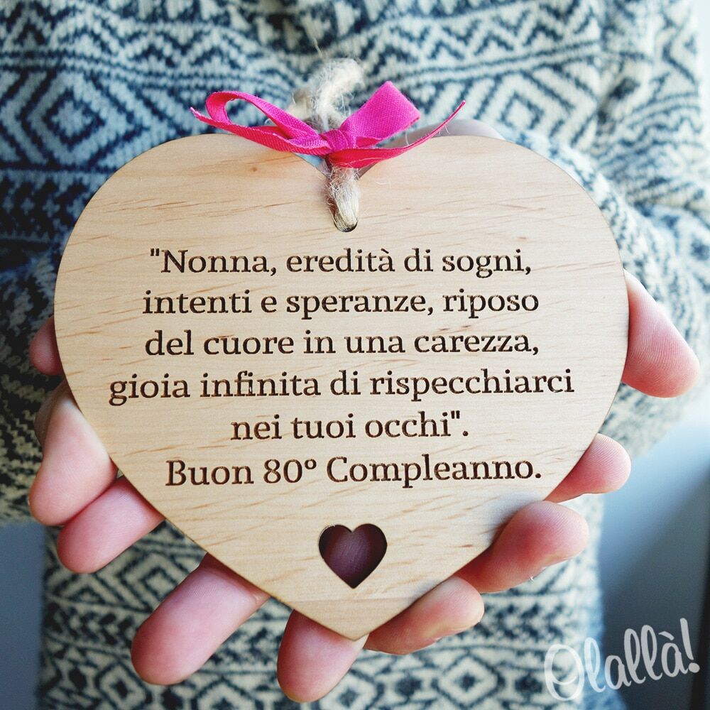 Targa Legno Compleanno Nonna Regalo 3