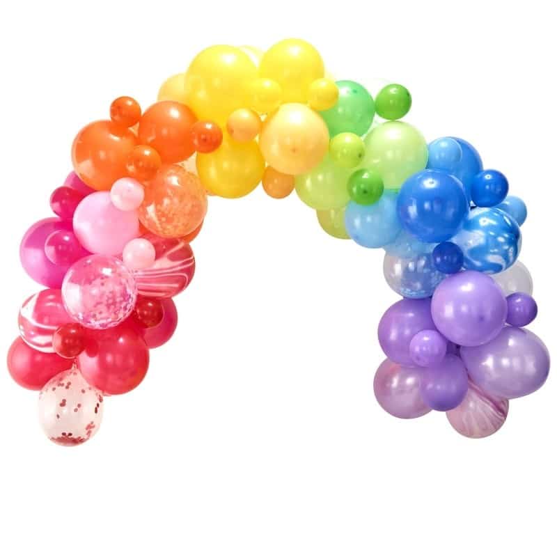 Arco Palloncini Arcobaleno Compleanno Bambino2