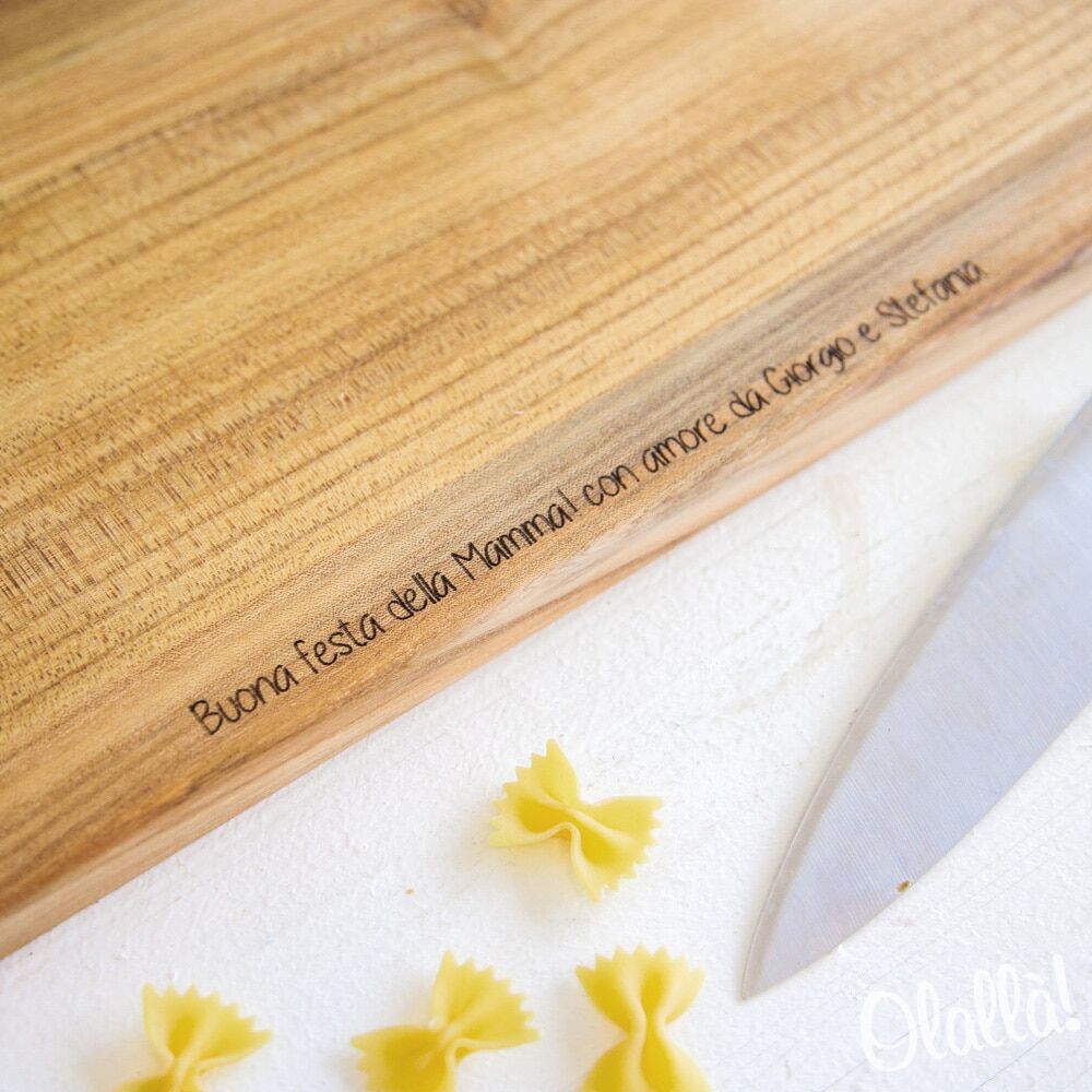 Tagliere Personalizzato Regalo Festa Mamma Dettaglio2