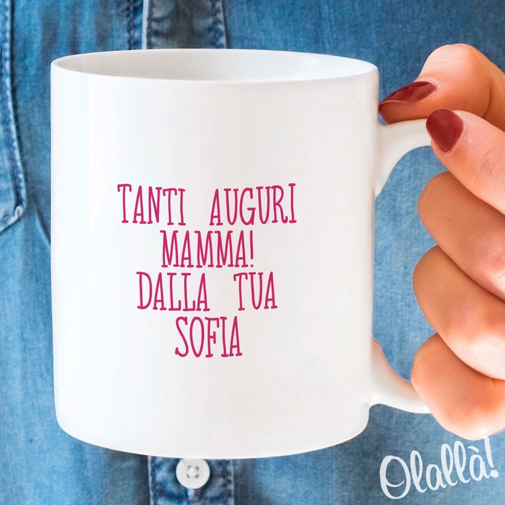 Tazza Festa Mamma Regalo Personalizzata Psicologa Retro