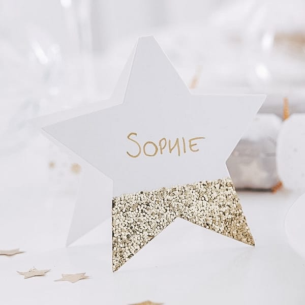 Segnaposto Natale Stella Glitter 600x600 2