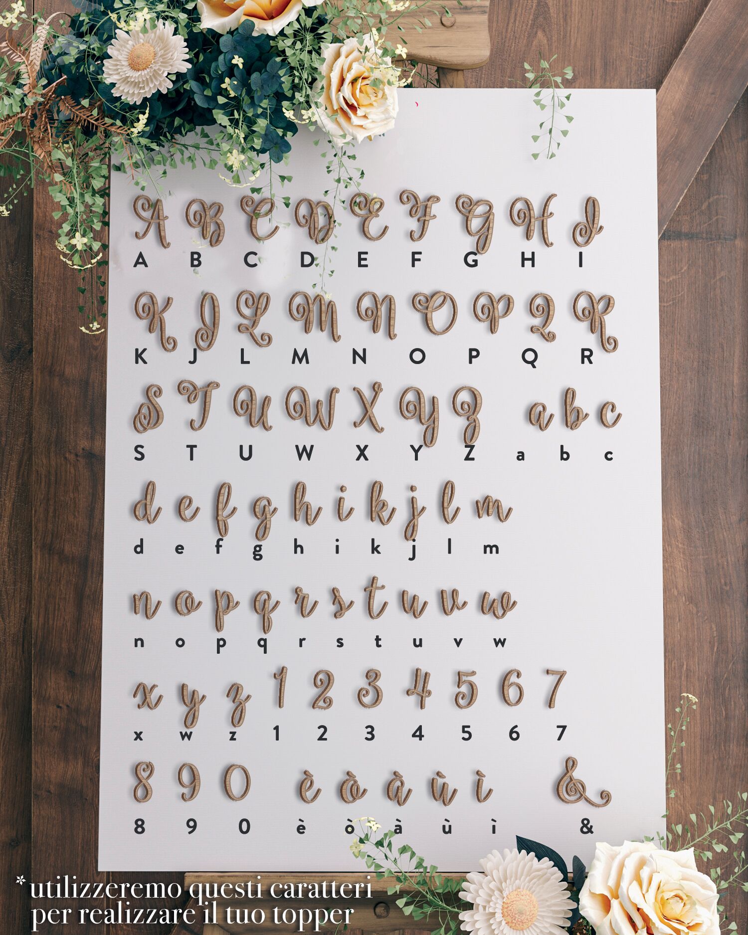 Caratteri Cake Toppers Legenda Ballerina Script