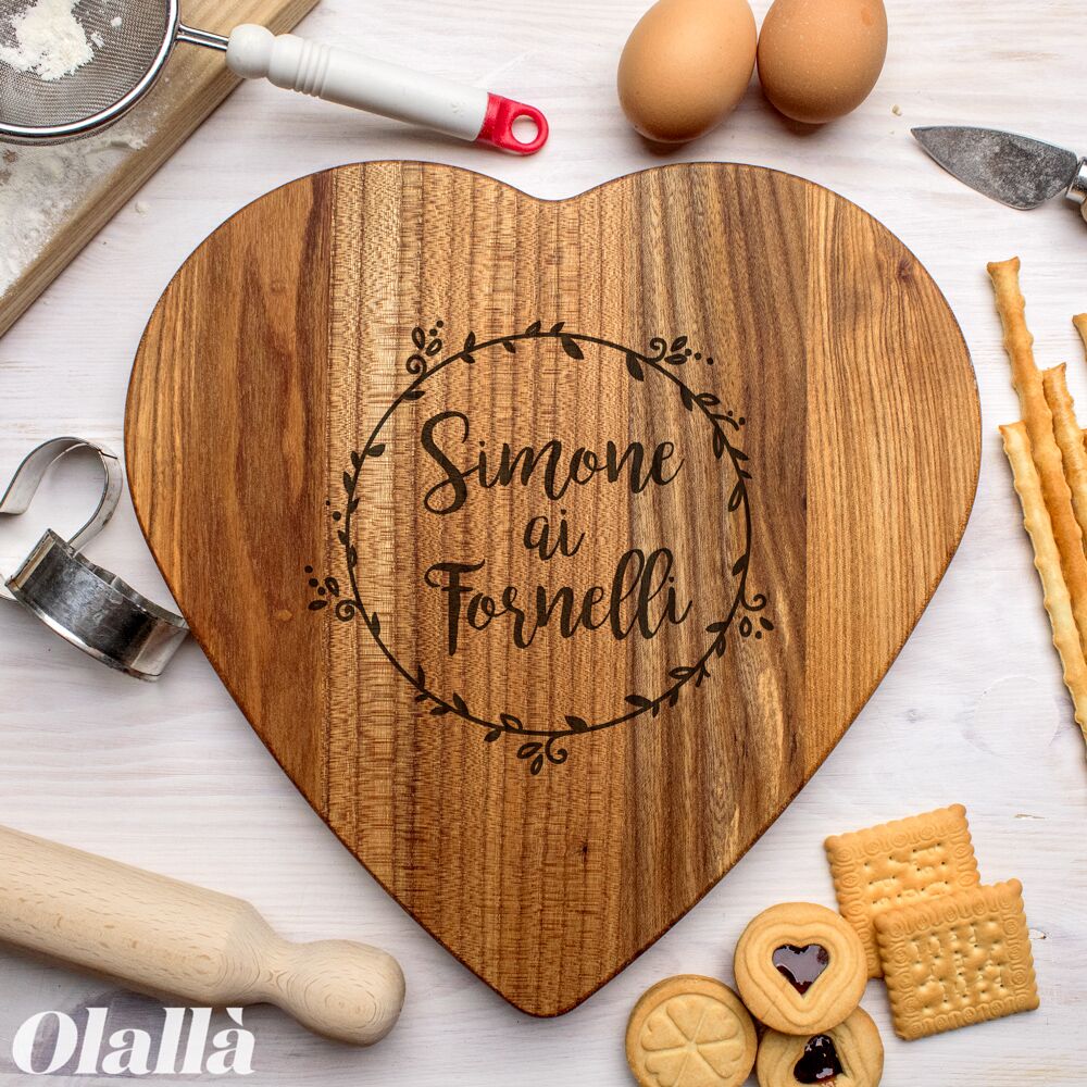 Tagliere Cucina Regalo Natale Ghirlanda3