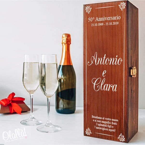 Cassettina Anniversario Personalizzata Elegante53