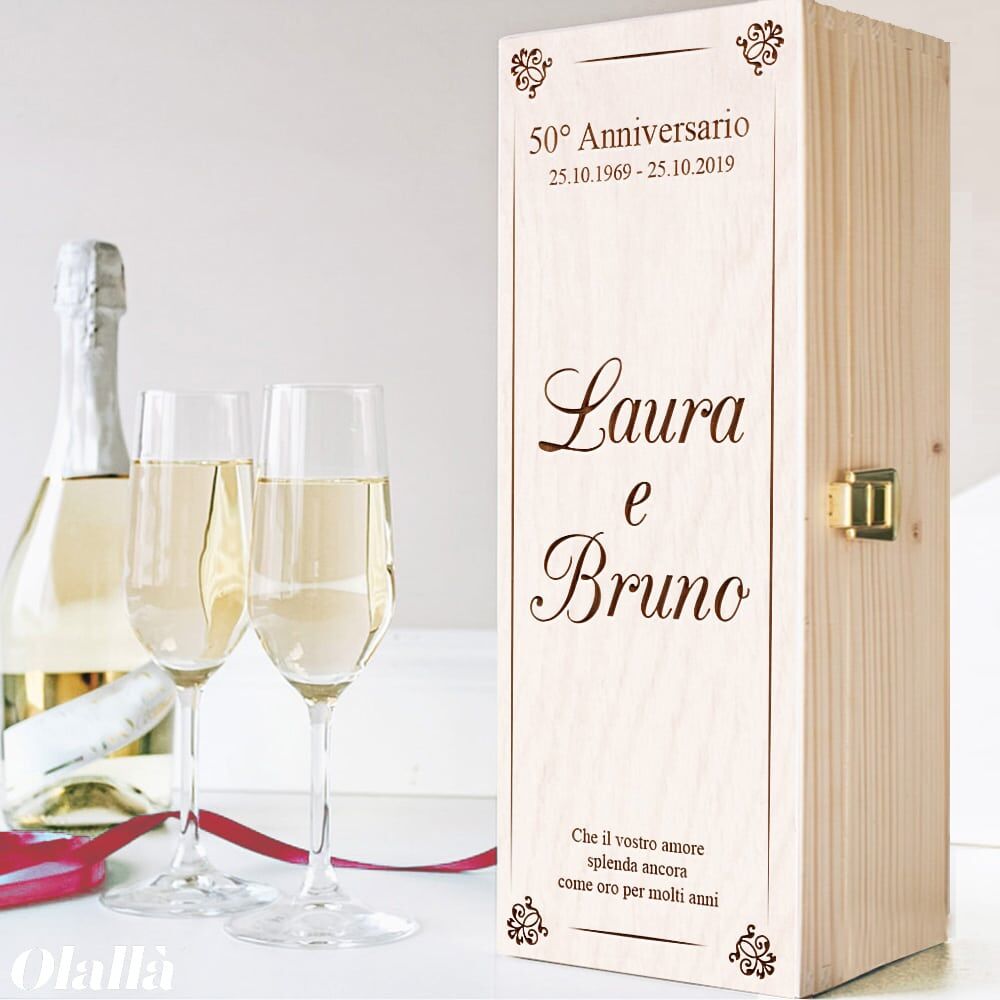 Cassettina Anniversario Personalizzata Elegante