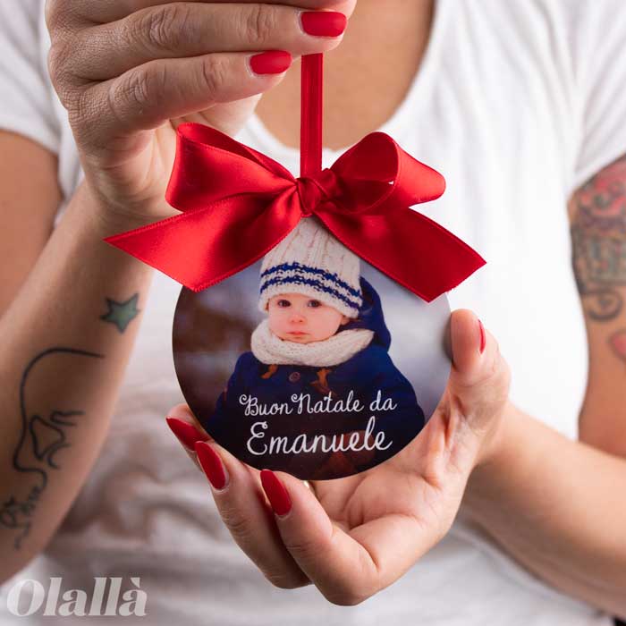 Pallina Albero Natale Foto 2