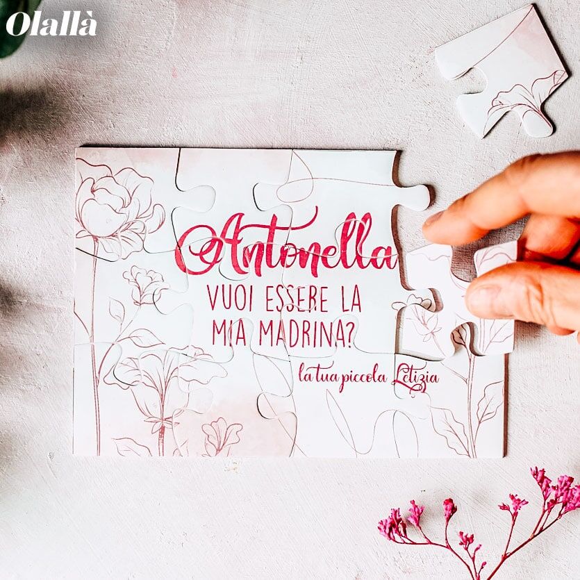 Puzzle Personalizzato Vuoi Essere Mia Madrina